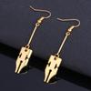 Bizarre Jojos Adventure Alloy Earrings With Electroplated Finish For Cosplay