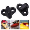Nylon Kayak Lashing J Shape Hooks Replacement Black With Flat Head Screws