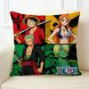 One Piece Pillow Cover Anime Fan Favorite Character Print Decorative Pillowcase for Bedroom Living Room and Anime Enthusiasts