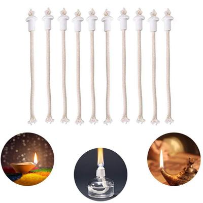 7pcs Oil Lantern Wicks Heat-Resistant Kerosene Wick for Ceramic Holders Torch Wine Bottle Oil Candle Lamp Torch for BURNER