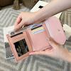 Women's Short Wallet, New Fashionable and Simple Clutch Bag, Bow Decoration, Multi-card Wallet, One Piece of Hair