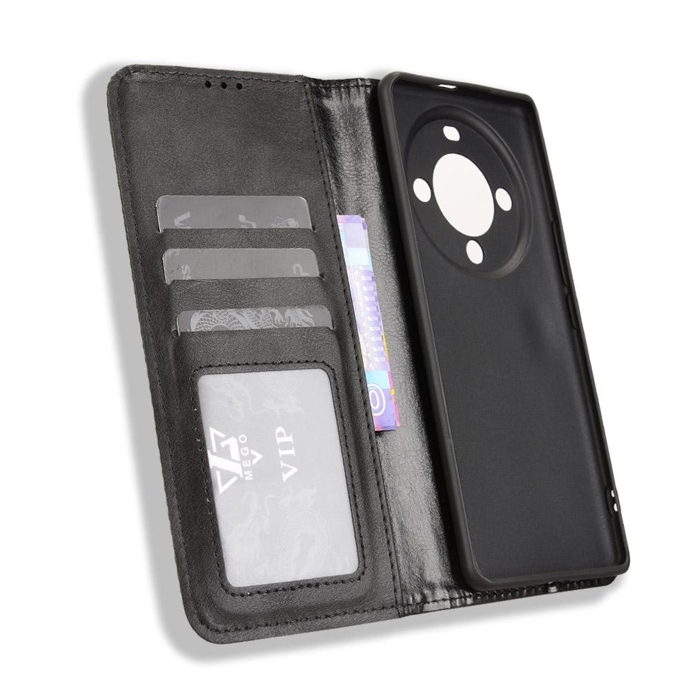 Pro FOSSiBOT S3 Pro 4G Kožené pouzdro Peněženka Stojánek Retro Textura Kryt na telefon