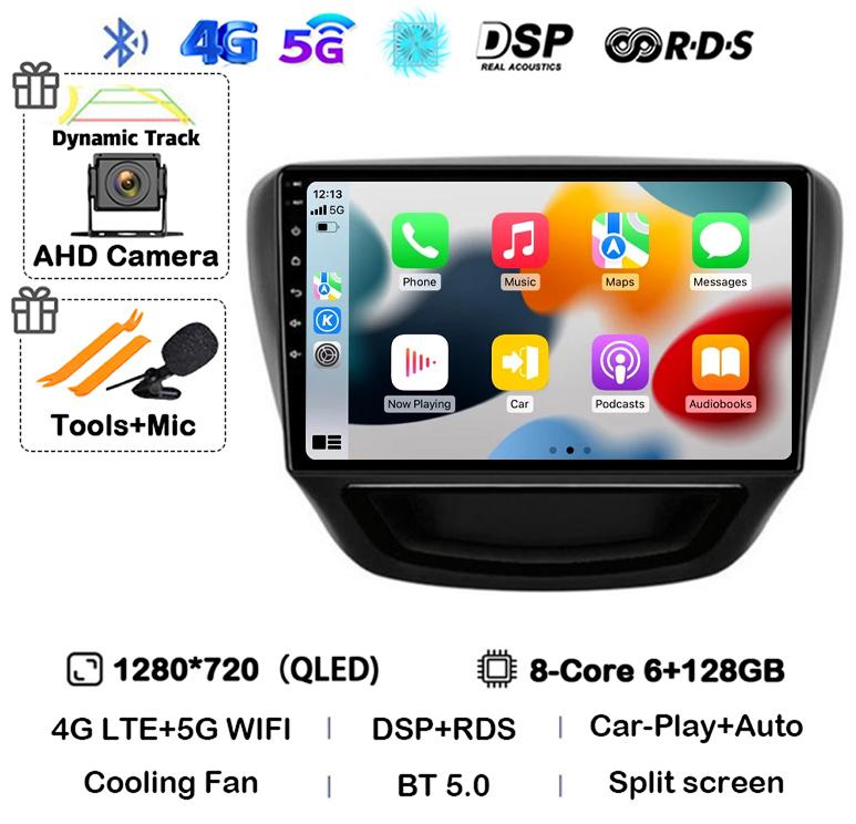 Android 14 Carplay Auto Car Radio For Chevrolet Cavalier 2016 2017 2018 Multimedia Stereo Video Player GPS 4G+WIFI BT 360 Camera