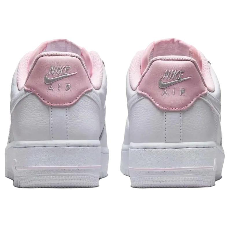 Nike Air Force 1 Low Pink Velvet Laces Women Sneakers White Pink-Foam HV4403-601