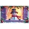 Snowman Display Christmas Ornaments Christmas Decoration Banner Christmas Banner Snowman Design Festive Display For New Year