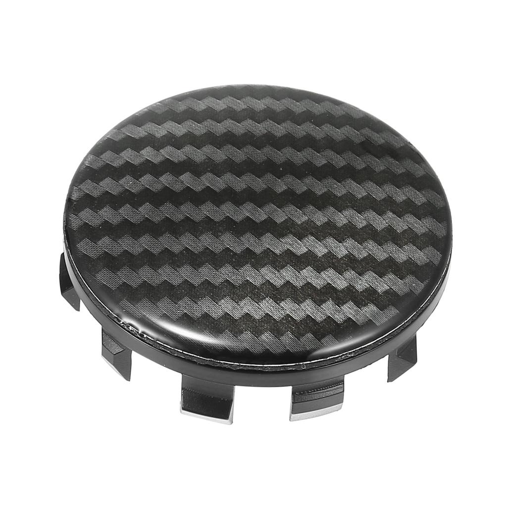 uxcell Bilhjul Sentraldeksel Universelt Dekknavdeksel Karbonfibermønster 56mm OD 4 stk