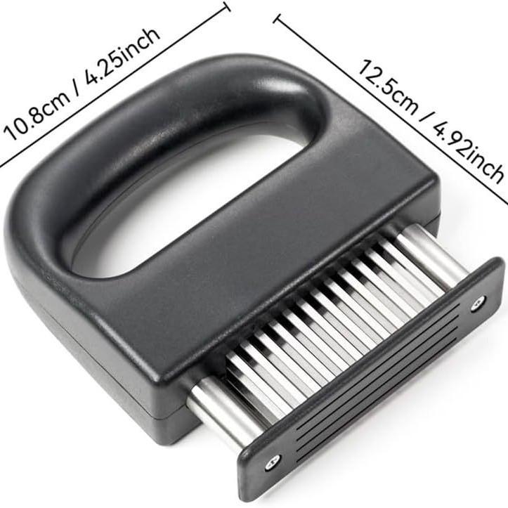 48-Needle Stainless Steel Meat Tenderizer - Ring-Shaped Steak and Pork Chop Muscle Piercer