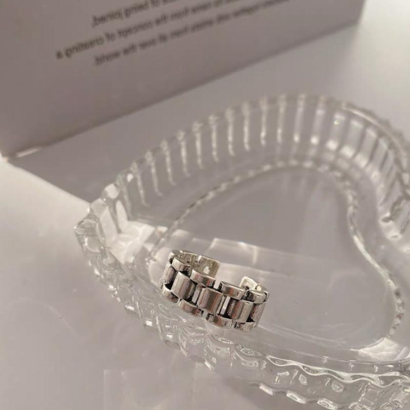 

1/2 шт. Кольцо в холодном стиле, ретро-тренд, женское, в стиле инс, простой браслет в виде ремешка от часов, открывающееся, с индивидуальностью, модное, полое в стиле инс A3