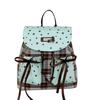 Sac à dos1011 nouvelle version coréenne dentelle enfants vert menthe sac à dos niche rétro carreaux mode nœud sac à dos
