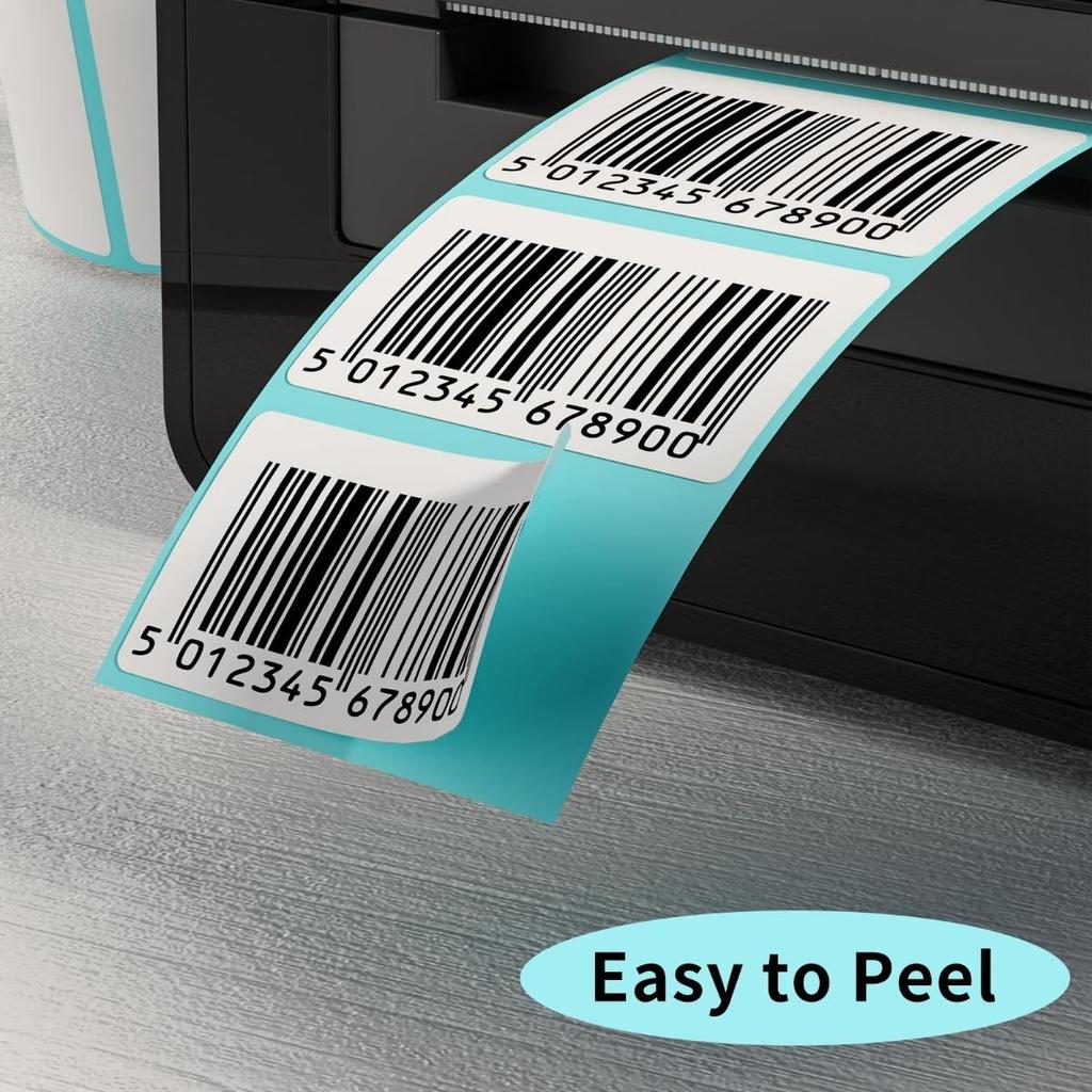 Thermodirektetiketten, für Thermo-Versandetiketten, Aufkleber, selbstklebende Barcode-Etiketten, Adressetiketten für den Versand, für Rollo- und Zebra-Drucker