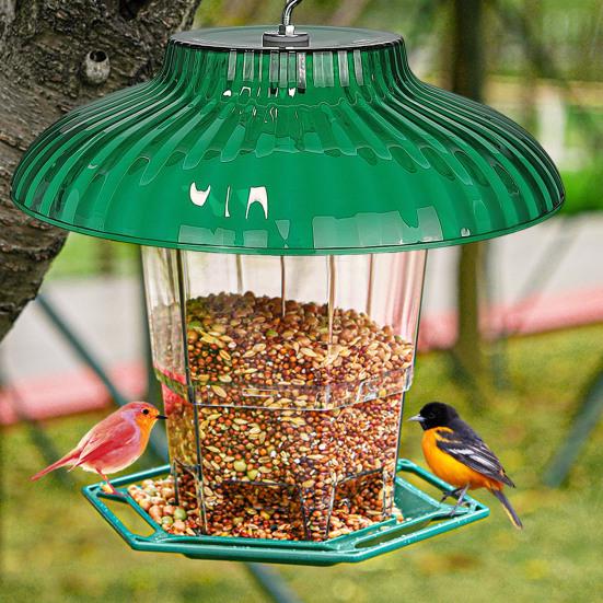 Plastic Protective Dome Cover for Hanging Birds Feeder Weatherproof Hummingbird Feeder Rain Guard Squirrel Baffle for Outside