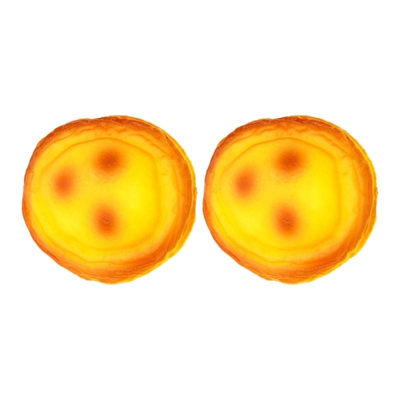 

Sensory Stress Relief Squeeze Toy Realistic Eggs Tart Design Slow Rebounds Therapy Hand Exercise Portable Sensory Fidgets For Adults Kids 1