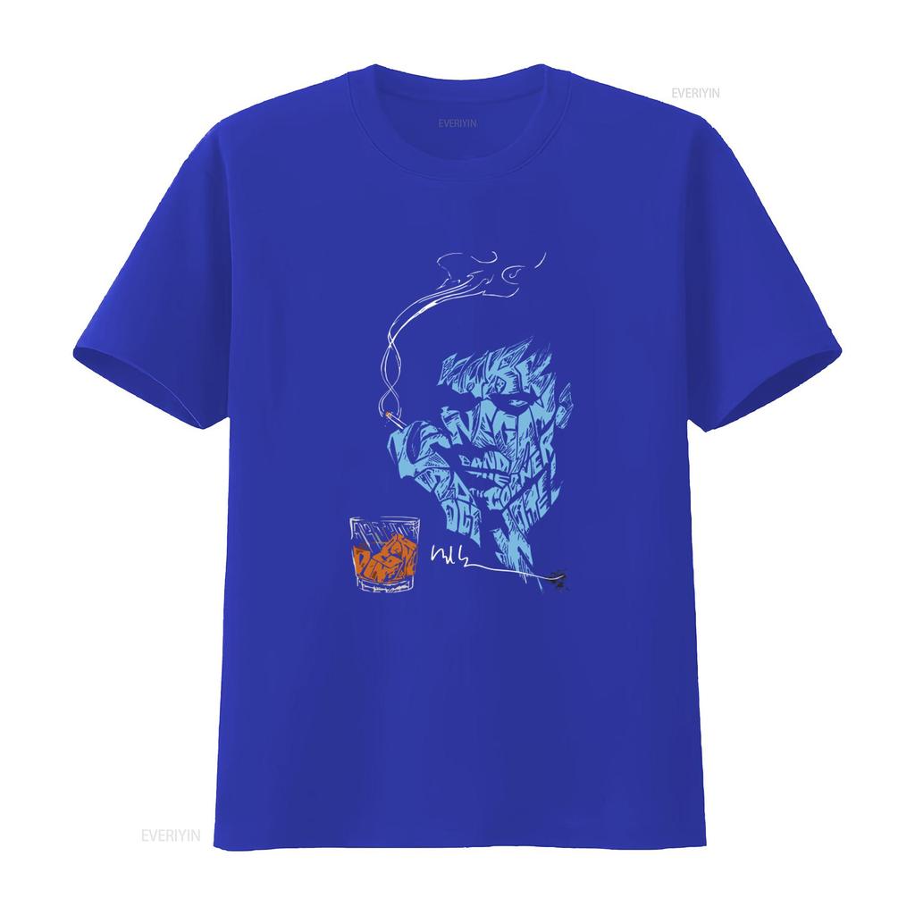 Mark Lanegan Singer Inspired T Shirt Unique Design with Cigarette Drink Art Perfect for Fans All Sizes Available TMB682