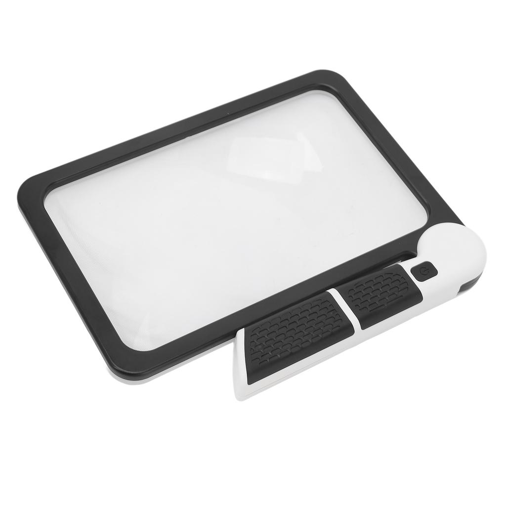 Folding Handheld Magnifying Glass 48 Light Chips 5X Magnification LED Reading Writing Magnifier