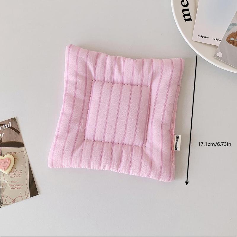 Ins Simple Fabric Coaster Tea Fashion Sweet Cream Color Insulation Pad Desktop Decorative Cup Mat Home Decor Gifts