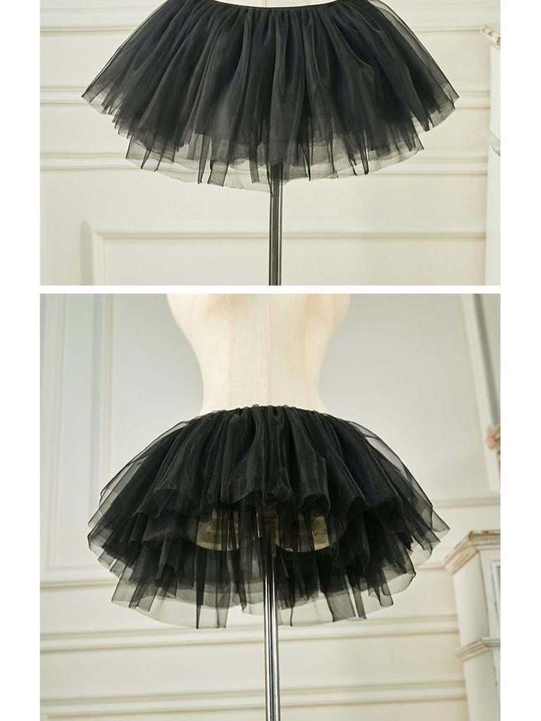 Women's Fluffy Lolita Petticoat: Short Cosplay Dog Skirt, Versatile Underskirt, Wearable Outside