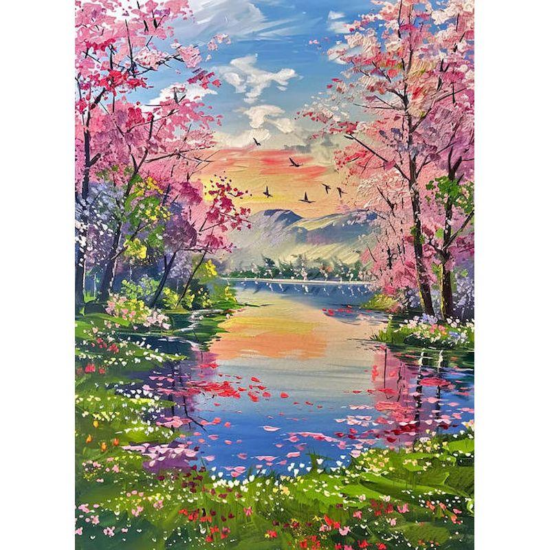 

GATYZTORY Paint By Number House Drawing On Canvas Gift DIY Pictures By Numbers Scenery Kits Hand Painted Painting Art Home Decor 30x20cm no frame