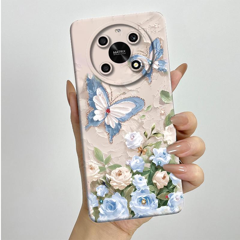 For Honor X9 4G 5G / Magic 4 Lite 4G 5G Phone Case ANY-NX1 LX1 LX2 LX3 Soft Silicone Sweet Painted Cover Cute Printed Casing