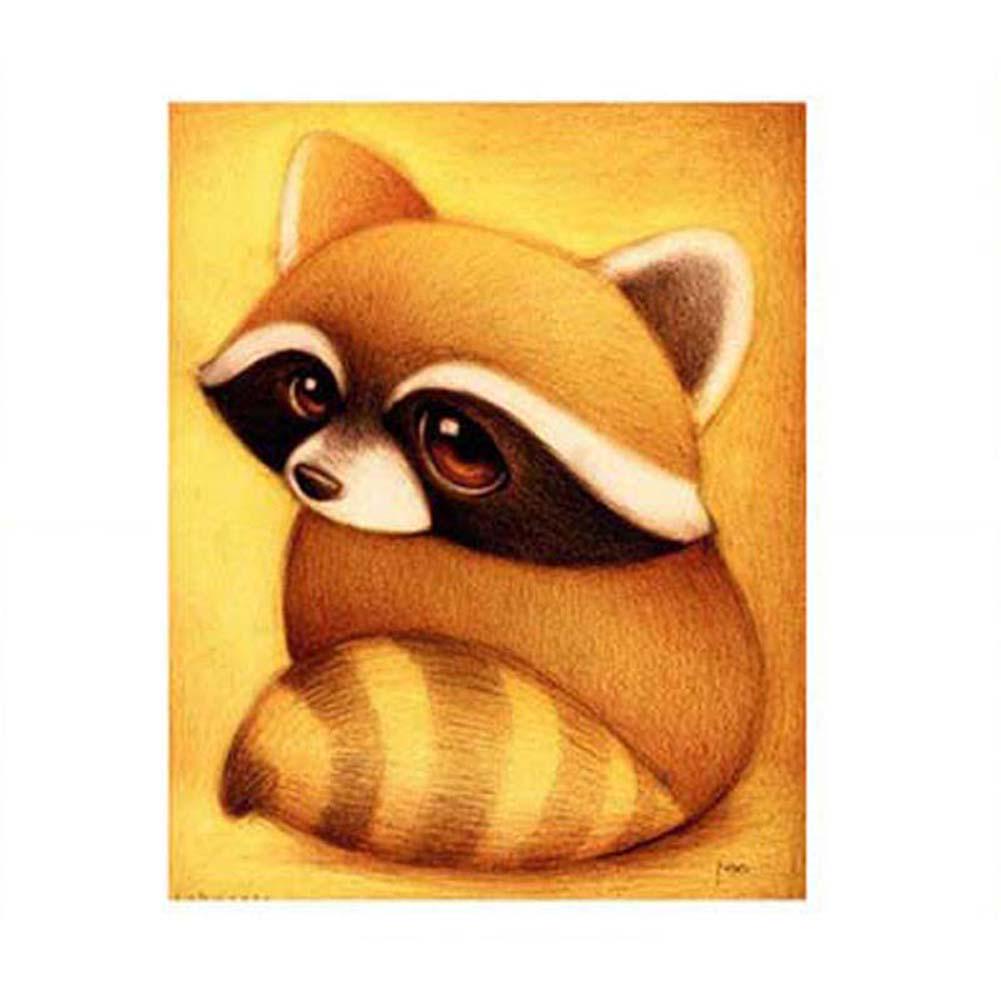 Mosaic Needlework 5D Diy Diamond Painting Cartoon Animal Picture for Child Cross Stitch Round