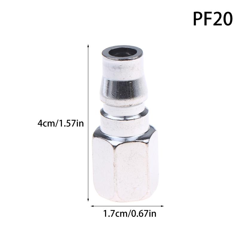 Raccordo Pneumatico Tipo C Connettore Rapido per Tubo Accoppiatore ad Alta Pressione Spina Presa Pf20 Pf30 Pf40 Giunti Compressore d'Aria