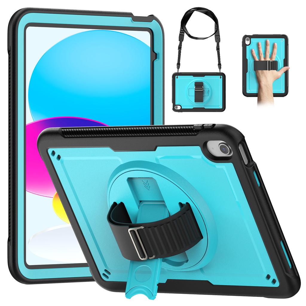 For IPad 10th Generation IPad Air4 5 10.9inch Pro11 M1 M2 IPad 10.2 9th Lightweight Shockproof Rugged Tablet Case Shoulder Strap
