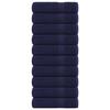 Bath Towels 10 Pcs Navy 70x140 Cm 100% Cotton