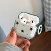 Lovely Transparent Pink, Blue, Brown Star Pattern Tpu Soft Earphone Protection Cover Case for AirPods 1 or 2 3 4 Pro 3 Pro2 Case