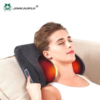 3D Shiatsu Back And Neck Massager with Heat Electric Deep Tissue Kneading Pillow for Chair Car Shoulders Legs Foot Relaxation