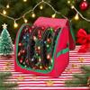 Holiday Light Storage Christmas Tree Lights Organizer With 3 Reels Organizer Bag With Reinforced Handles Bag Box For Basement