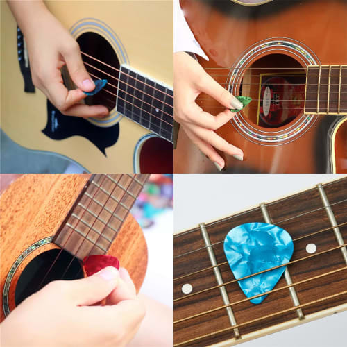 YFFSFDC Guitar Picks, Set of 30, Medium Picks for Electric, Bass, Acoustic, and Stringed Instruments, 0.71mm Thick, Perfect for Beginners and Practice