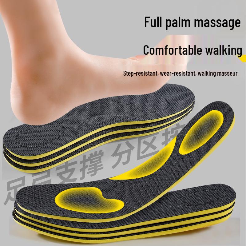 Antibacterial Breathable Sport Insole – High-Elastic, Sweat-Absorbing, Shock-Absorbing for Running, Basketball, Badminton