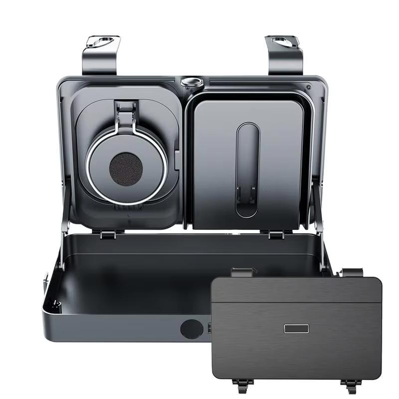 

Автомобильный фиксированный органайзер-подстаканник для заднего сиденья, подставка-столик для подстаканника на спинку сиденья, универсальный автомобильный обеденный поднос для спинки заднего сиденья