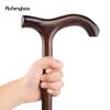 Brown Wooden Single Joint Fashion Walking Stick Decorative Cospaly Cane Halloween Mace Crutch  Wand Crosier 92cm