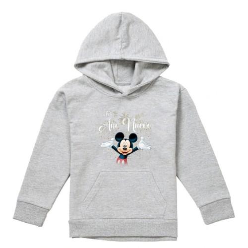 Disney Childrens/Kids Spanish Mickey Mouse Firework Heather New Year Hoodie