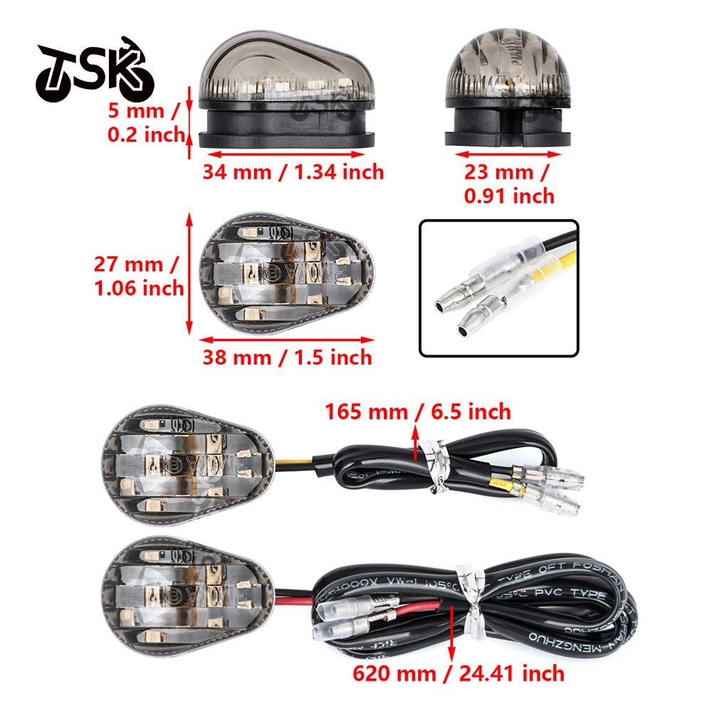 Motorcycle Mini New Indicator Lamp For YAMAHA MT MT01 MT03 MT07 MT09 MT10 LED Turn Signal Light Indicator Lamp Flush Mount