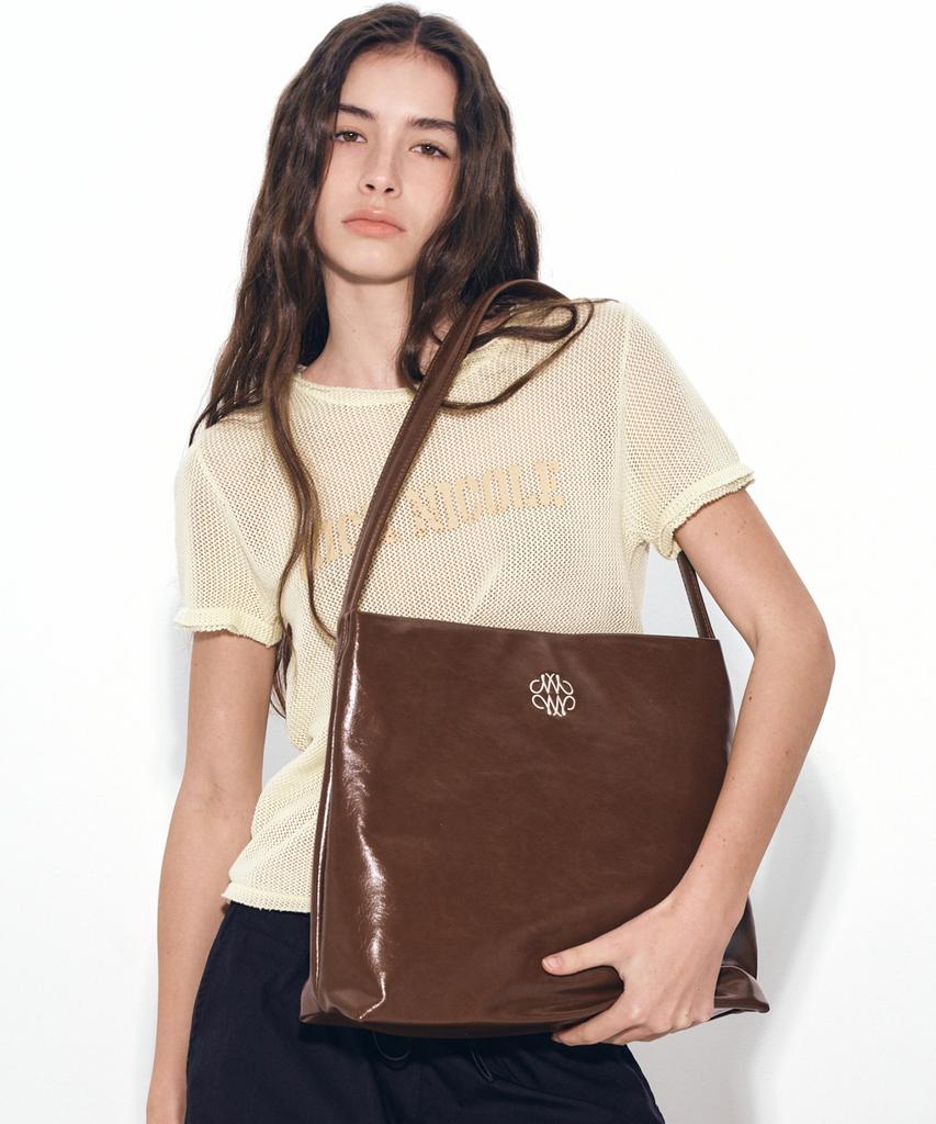 Nick&Nicole Essential Leather Square Bag_Brown