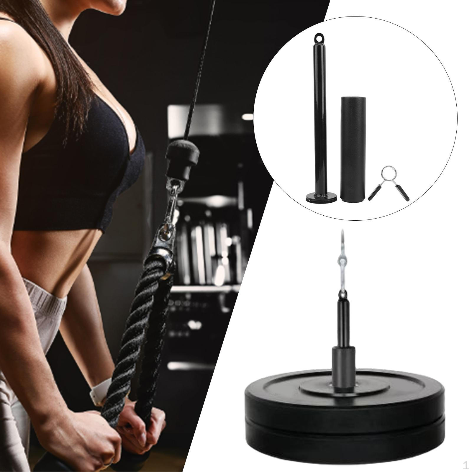 Weight Loading Pin with Barbell Spring Clip Holder Rack Accessories Attachment for Workout Cable