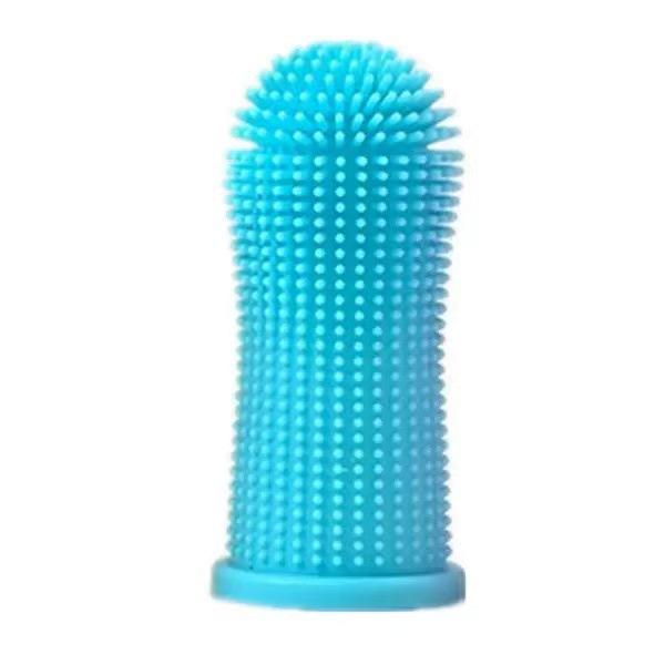 Pet Rubber Finger Toothbrush for Small & Medium Dogs - Oral Care Tool