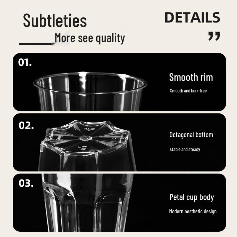 Temeiju Disposable Thickened Plastic Cups