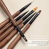 Japanese Sandalwood Nail Art Brush Set with Gradient Ombre and Round Head for Gel Painting