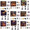 Halloween Countdown Calendar Advent with 9 Mini Resin Figures, Day Spooky Home Table Decor To Calendar, Surprise Collectible Ornaments for Adults Boys