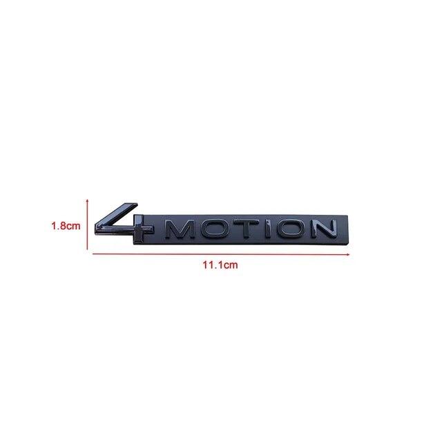 Car Styling 4Motion 3D Rear Trunk Fender ABS Chrome Zinc Alloy Emblem Badge Decal for Volkswagen Tiguan Touareg Tayron