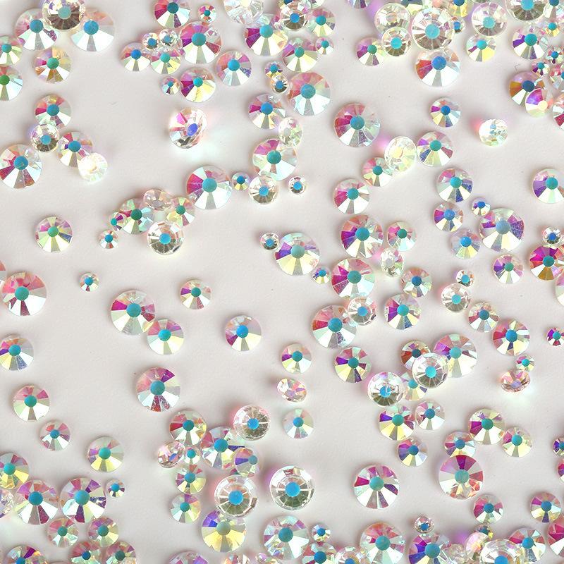 Nail Art Größe Gemischt Flacher Boden Diamant Ss6-Ss20 Mehrgrößen Strass Schmuck 1440 Stück