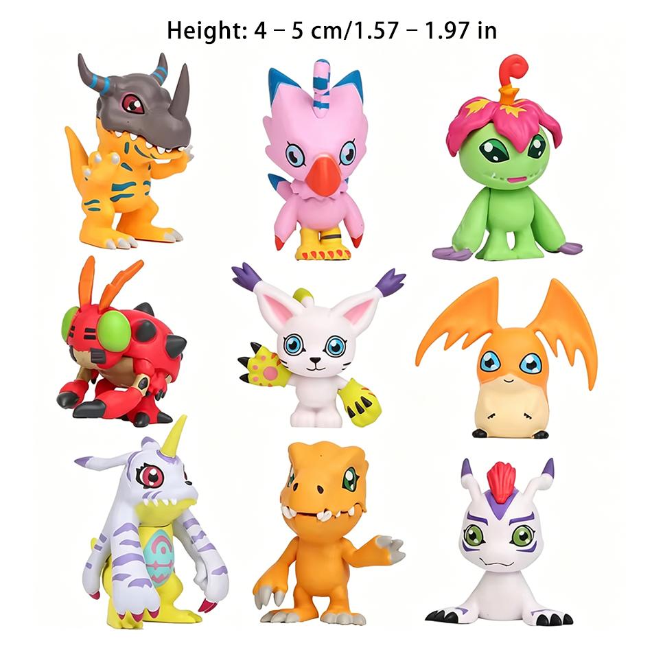 

9pcs/set Digimon Adventure Anime Figure Model PVC Collection Ornaments Statue Dolls Birthday Toy Gifts Fans Gifts