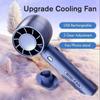 1Pc Portable Hand Fan Air Fan Cooler Outdoor Electric Fan Portable Air Conditioner Mini Cooler Cooling USB Rechargeable Cold Fan