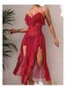 Women's Elegant Backless Mesh Long Dress - Sexy & Seductive Evening Wear