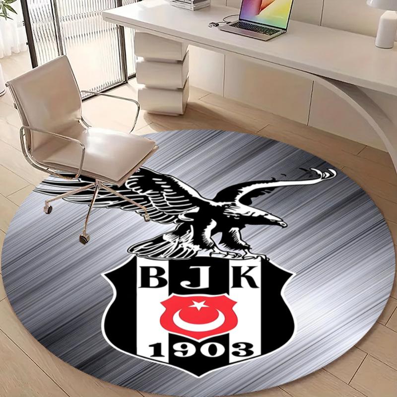 Personalized BJK Round Chair Office Rug - Perfect for Mat, Office Chair & More - Ideal Gift for Birthdays and Holidays