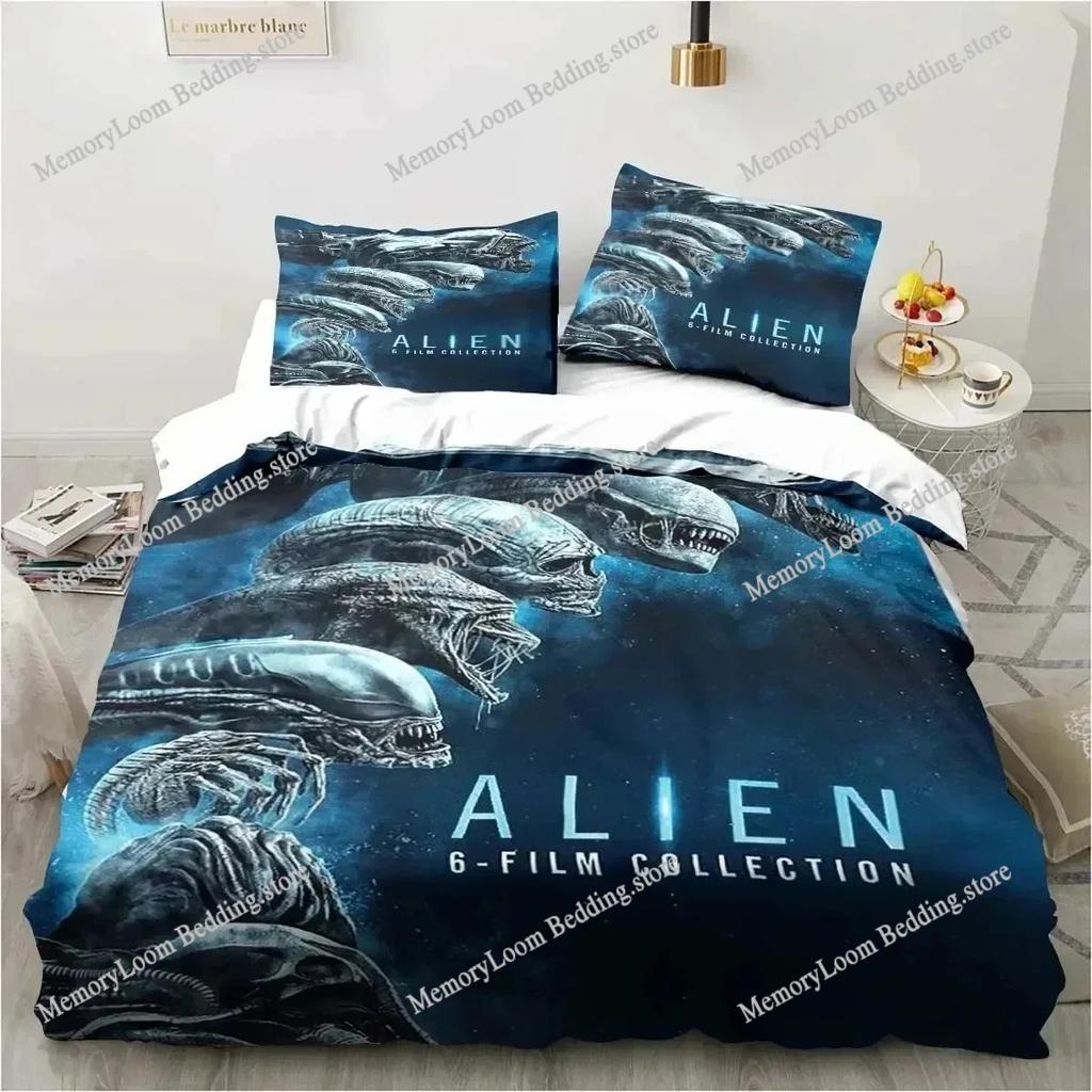 Movie Poster Cool Alien Vs. Predator Predator Bedding Set Single/Full/Queen Size 3D Print Duvet Cover Bedroom Decor Soft Set