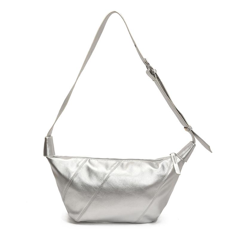 Large capacity women's underarm bag women's 2025 summer new trendy soft leather dumpling bag commuter fashion shoulder messenger bag