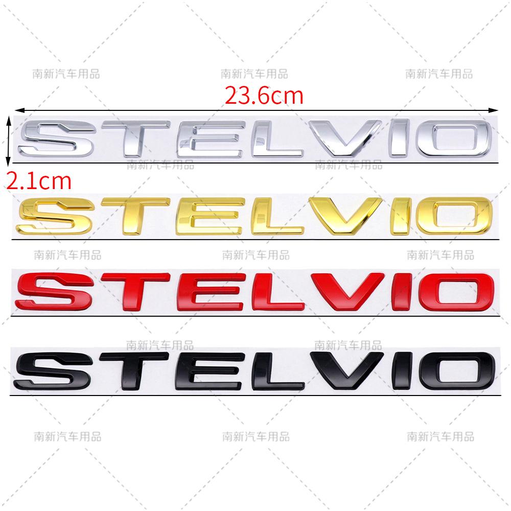 3D Metal Car Rear Boot Trunk Letters Logo Label Badge Emblem Decals Sticker For Alfa Romeo GIULIA STELVIO Q2 Q4 Accessories
